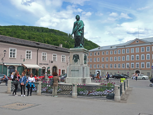 Mozartplatz in Salzburg Austria