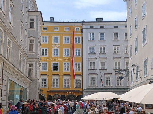 Mozart's Birthplace in Salzburg Austria