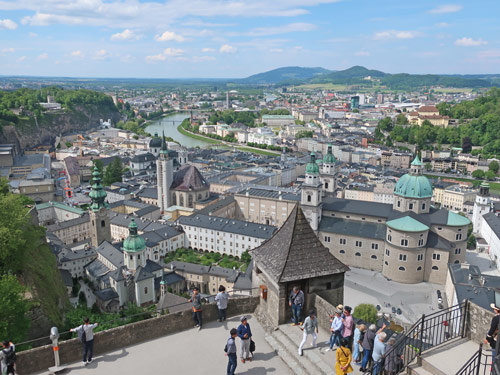 Map of Salzburg's Old Town